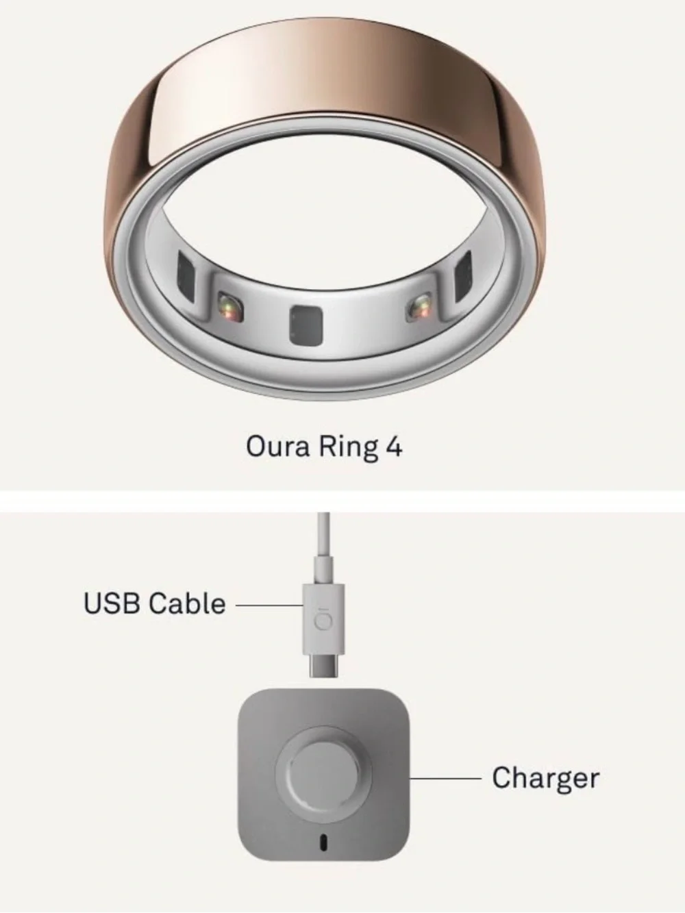 Oura Ring in Rose Gold Size 7